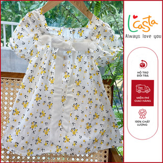 Váy bé gái hoa nhí, đầm bé gái hoa nhí cho bé từ 8-22kg v20 l'casta