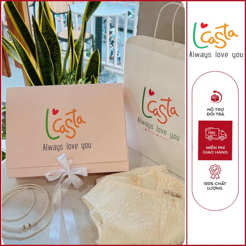 Túi giấy kèm hộp quà L'Casta PK6