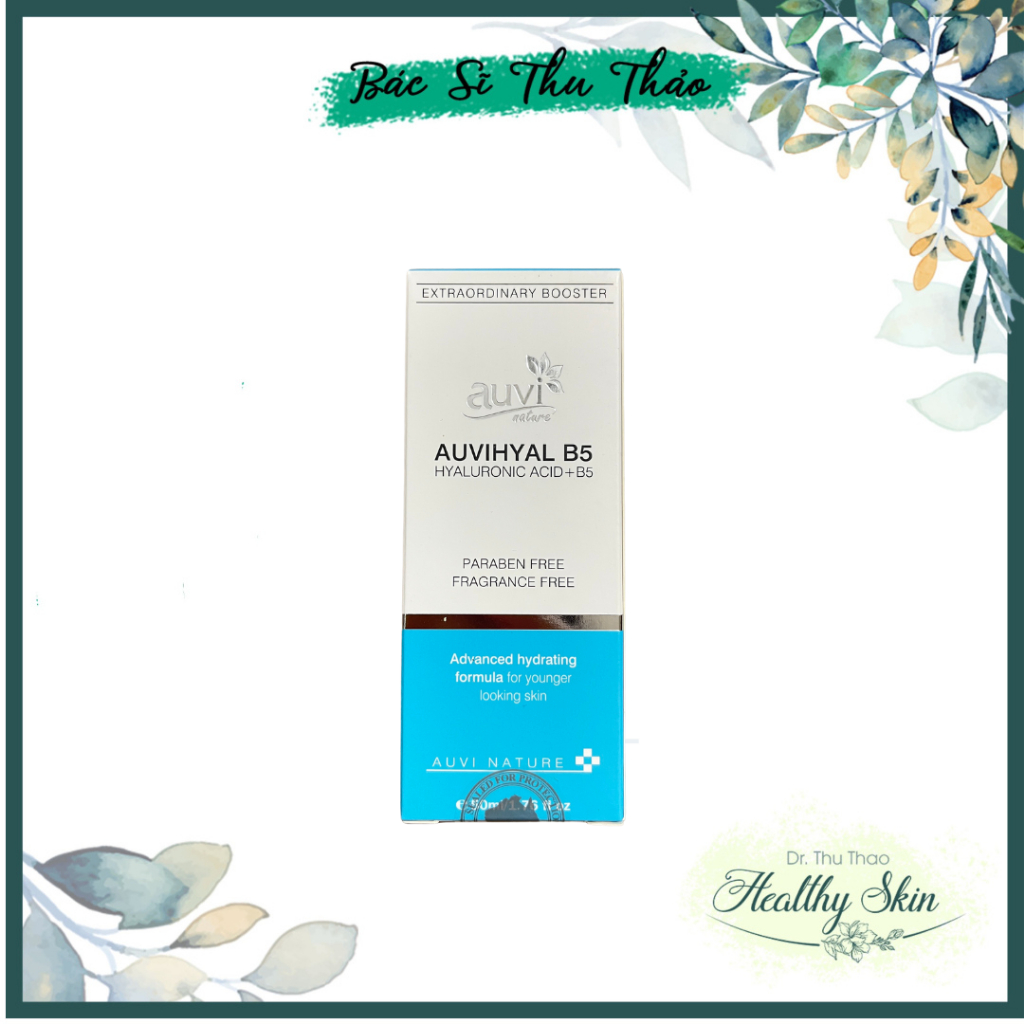 [50mL] Tinh chất dưỡng ẩm phục hồi AUVI NATURE AuVihyal B5 - Hyaluronic acid + B5