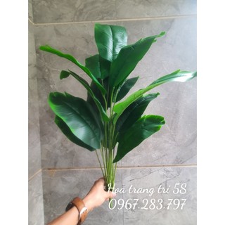 - Cây chuối giả/ Cây chuối cảnh Decor Size 82cm 18 nhánh lá bóng đẹp - Cây cảnh trang trí