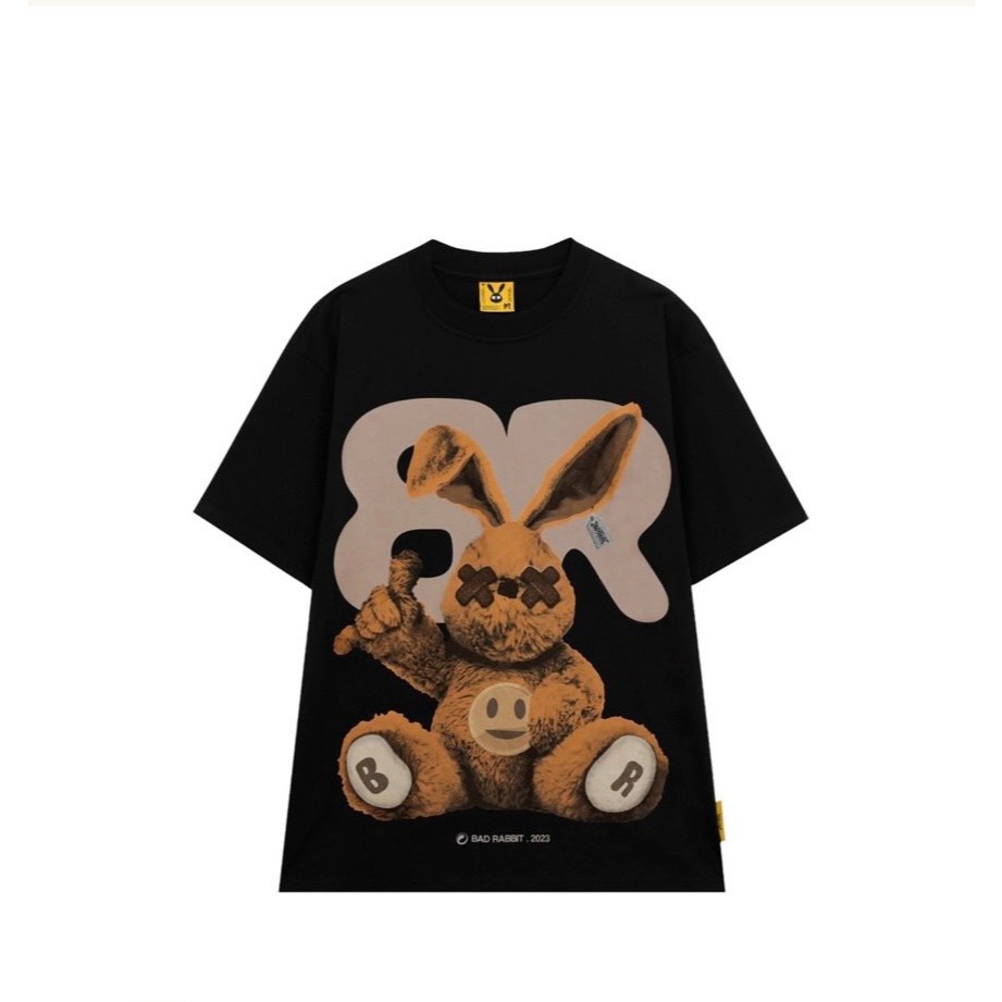 Áo Thun Unisex Bad Rabbit- Black Rabbit Player Rabbit Tee - Local Brand Chính Hãng