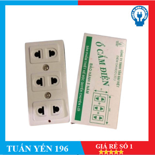 Ổ CẮM ĐIỆN CÂY THÔNG CAO CẤP 3 LỔ