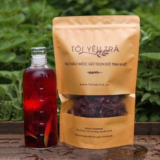 Combo Trà Hoa Hibiscus Chất Lượng Kết Hợp Cỏ Ngọt Thơm Ngon Dùng Ủ Lạnh Trà Cold Brew Giải Nhiệt Mùa Hè