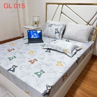 Lụa || Bộ Ga Gối 3 món Lụa Thái Nhập Khẩu Mềm Mịn Mát ( 2 vỏ gối đầu + ga )