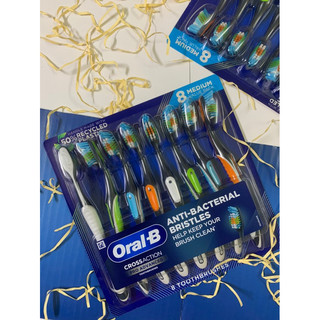 Set bàn chải đánh răng Oral-B Advanced của Mỹ ( 8 cây)