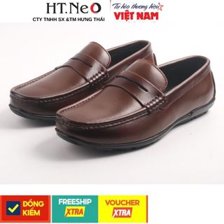 Giày lười nam HT-NEO da bò cao cấp kiểu dáng trẻ trung, sành điệu và rất cá tính GM181