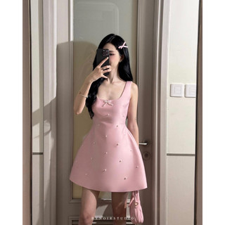 Chubbie Dress - Váy sát nách đính ngọc Bynoir Studio