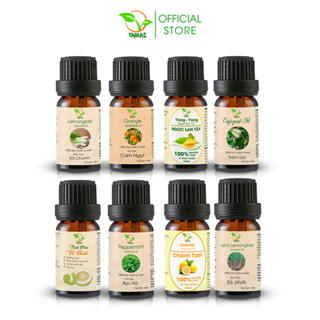  Tinh Dầu Nguyên Chất TAMAS Chai 10ml Mùi Tự Chọn: Sả Chanh Quế Bạc Hà,...Làm Thơm Phòng Xua Đuổi Muỗi Và Côn Trùng 