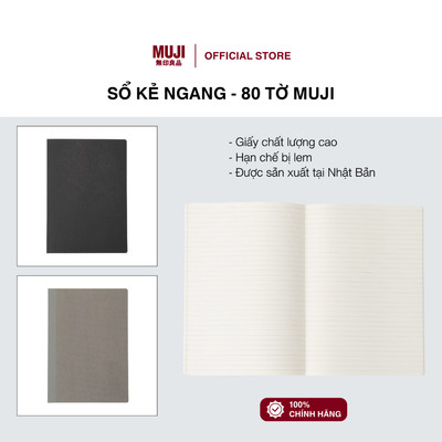 Sổ Kẻ Ngang - 80 TỜ MUJI