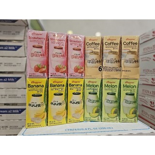 Lốc 6 hộp Sữa trái cây binggrae Hàn quốc date mới