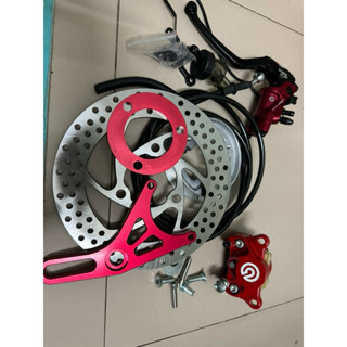 Combo phanh đĩa sau xe điện kèm tay phanh bình dầu rời độ phanh đĩa sau xe điện