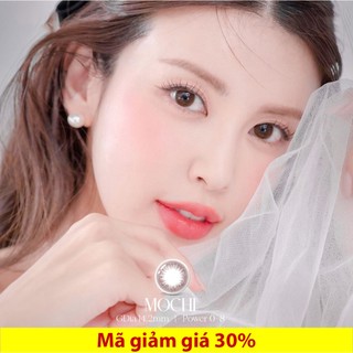 [POLYHEMA LỌ 8H] Lens nâu Mochi (Cận 0-8, có độ cận 0.5 & 0.75) - GDia 13.8 -  HSD 3 tháng