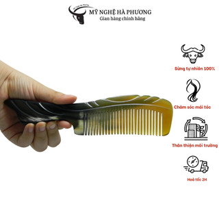 Lược sừng xuất Nhật đuôi cá (size: L-20cm), kiểu dáng thon gọn