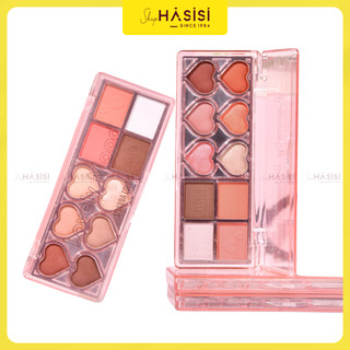 Màu mắt, má hồng & highlight 10 ô sivanna colors - lovely mood hf147 10.3g