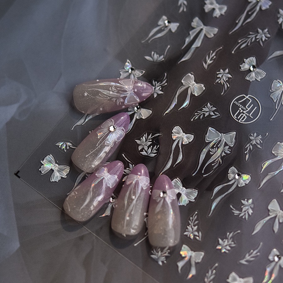 Sticker Lụa dán móng tay nail trang trí móng dán nail