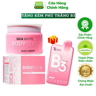 Kem Body Seed Sica White Chính Hãng 150gr - Dưỡng Ẩm Trắng Da Toàn Thân Chân Tay Cổ Nâng Tone Body