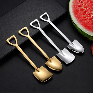 Muỗng thìa Inox hình xẻng dùng để uống cà phê, xúc decor bánh ngọt.