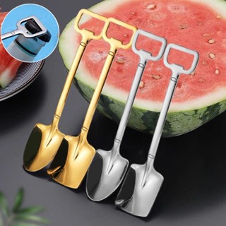 Muỗng / Xẻng Xúc Kem / Cà Phê / Dao Inox Hình Dưa Hấu Sáng Tạo Dễ Thương
