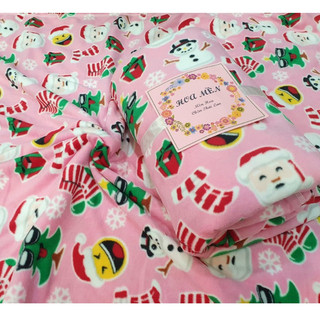 Sale 110k còn 99k.❌Mền {nỉ} Thái❌ cotton HỒNG NOEN du lịch, đi học, văn phòng