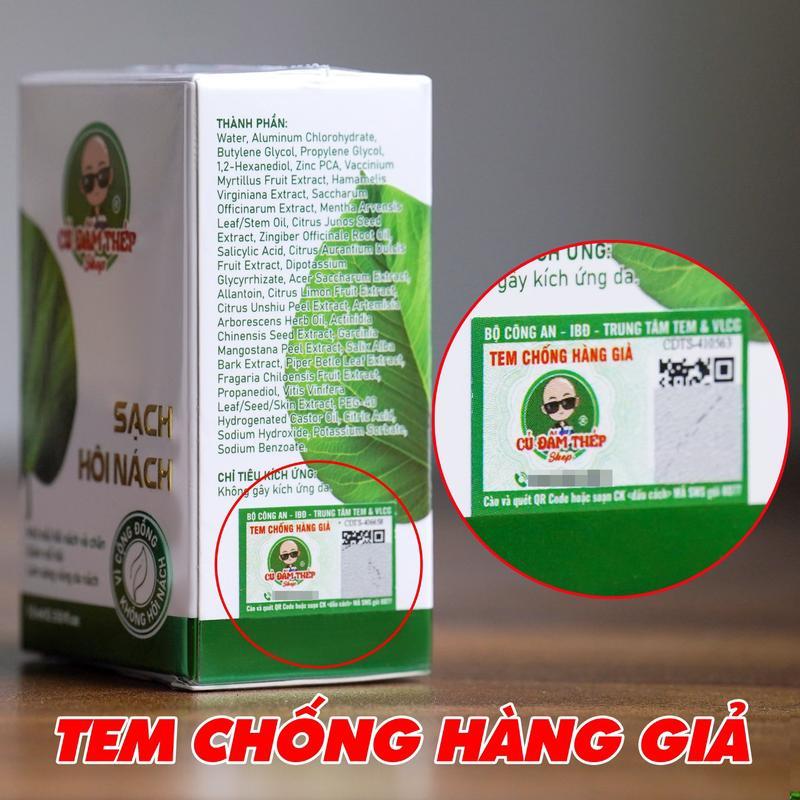 Sạch hôi nách, hôi chân CÚ ĐẤM THÉP 10-25ml
