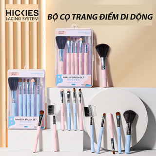 Set 6 cọ trang điểm chuyên nghiệp, đầu cọ mềm mịn, thuận tiện và nhỏ gọn - set cọ trang điểm hickies lacing system