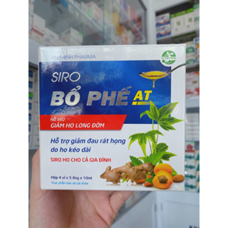 SIRO BỔ PHẾ AT - Giảm ho long đàm, giảm đau rát họng. Hiệu quả nhanh, hương vị dễ uống