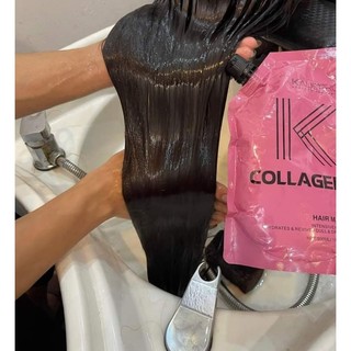 collagen tươi KALISPRO hương nước hoa dung tích 500ml phục hổi tóc khô sơ hư tổn gẫy rụng