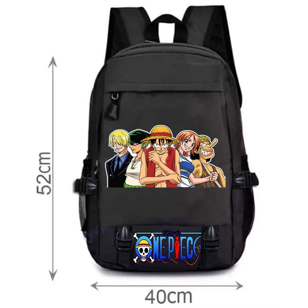 Balo One piece đảo hải tặc , Cặp one piece - Balo học sinh luffy ace zoro