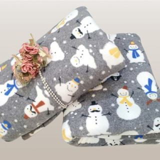💛Mền [nỉ] thái cotton NOEN XÁM văn phòng, du lịch, đi học
