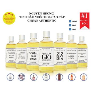 Tinh Dầu Nước Hoa Cao Cấp dùng cho máy khuếch Tán thơm phòng/Sản xuất nước hoa/Làm nến thơm/Sáp Thơm/Nước Hoa Khô...