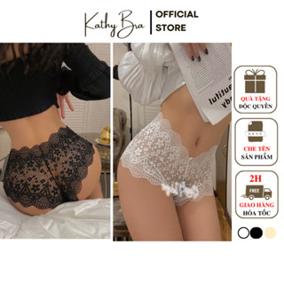 Q53 Quần Lót Ren Sexy Đùi Hoa Nhí KATHY BRA Chất Ren Mềm Xuyên Thấu Co Dãn