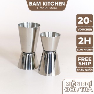 Ly đong định lượng Bam KITCHEN pha chế 2 đầu loại lớn 40ml inox 304 cao cấp LD01F