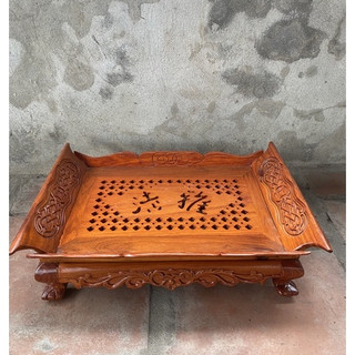 Khay trà khổng minh - khay trà cổ điển gỗ hương