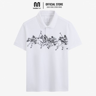 Áo Polo Nam INSIDEMEN Tay Ngắn Họa Tiết SlimFit Thoáng Khí Làm Mát Tự Nhiên Nhiều Màu IPS006S3