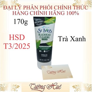 Rửa Mặt Tẩy Da Chết Ngừa Mụn St. Ives Blackhead Clearing Green Tea Scrub - 170g.