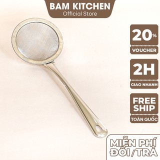 Ray lọc cặn cho dầu ăn và vớt bọt inox Bam KITCHEN đường kính 11cm cao cấp RLC03F - Gia dụng bếp