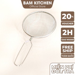 Ray lọc cháo và thức ăn inox Bam KITCHEN đường kính 15cm cao cấp RIN04F