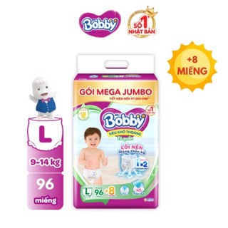 Tã bỉm quần bobby mega jumbo l96+8