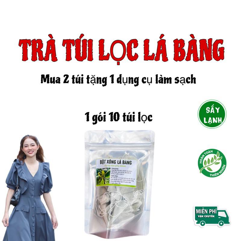 Bột lá bàng xông rửa vùng kín ,thông vòi trứng ( có che tên sản phẩm )