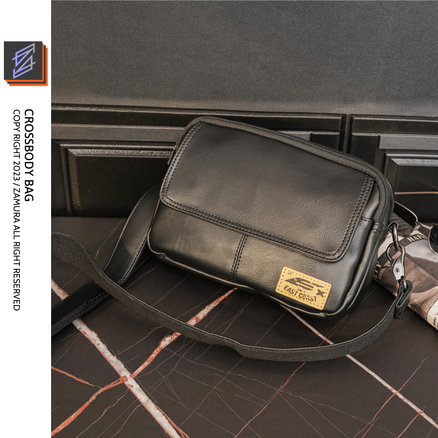 Túi đeo chéo nam dáng hộp mềm da pu mềm mịn cao cấp chống nước thời trang cao cấp công sở đi học đi chơi đi làm ZM040