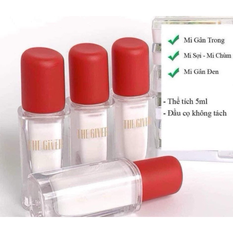 Keo dán mi the giver bản ll gắn mi giả mi gân trong mi chùm dễ sử dụng