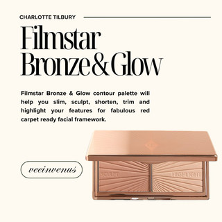 Veeinvenus | Bảng 2 ô phấn bronzer + highlight Charlotte Tilbury Mini Filmstar Bronze & Glow Contour Duo