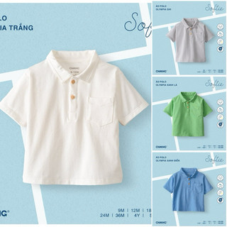 Chaang ss2024 áo polo olyipia 6m-5y cho bé