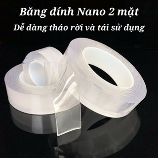 Băng dính nano 2 mặt siêu chắc có thể tái sử dụng nhiều lần