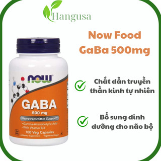 Now Food Gaba hỗ trợ chức năng thần kinh 500mg 100v