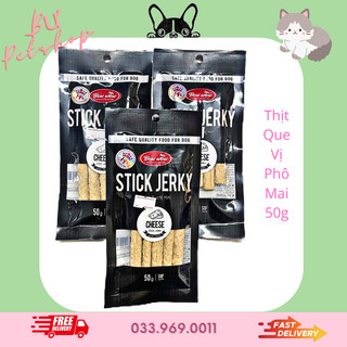 Snack Cho Chó Thịt Que Phô Mai Bowwow 50g