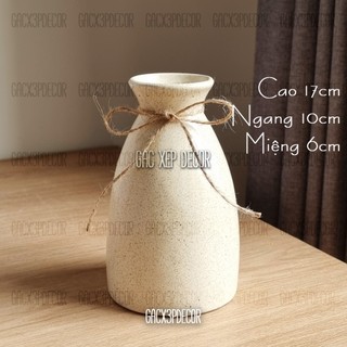 Bình hoa gốm sứ men lạnh dáng tam giác nhiều màu