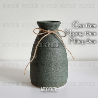 Bình hoa gốm sứ men lạnh dáng tam giác nhiều màu