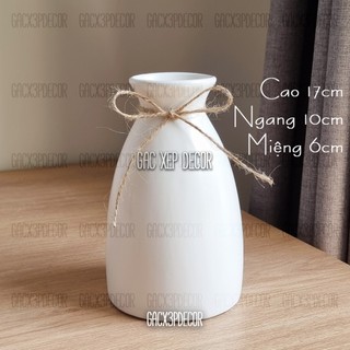 Bình hoa gốm sứ men lạnh dáng tam giác nhiều màu
