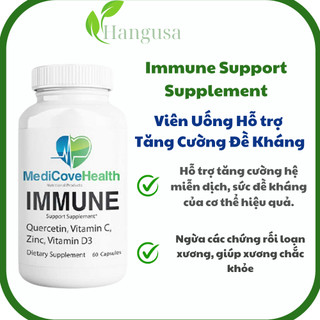 Immune Support: Quercetin, Vitamin C, Zinc, Vitamin D3 60V